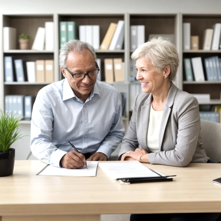 صورة متقاعدة سعيدة